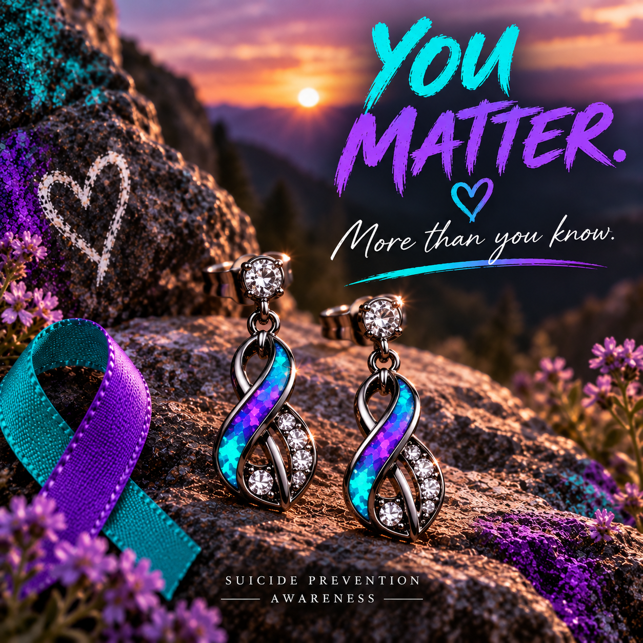 You Matter Suicide Prevention Earrings